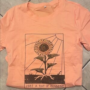 Sunflower Graphic Peach Tee
